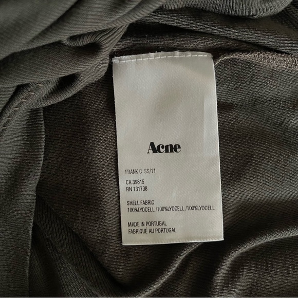 Acne Studios Cardigan Sweater Frank Button Long Sleeve Casual Preppy Green M - Picture 10 of 12